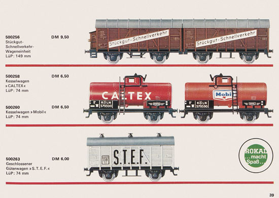 Rokal TT-Modelleisenbahn Katalog 1969