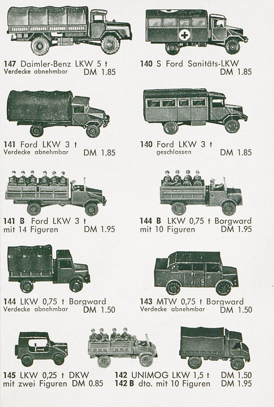 Seite 5 Roskopf Miniatur-Modelle 1961-1962