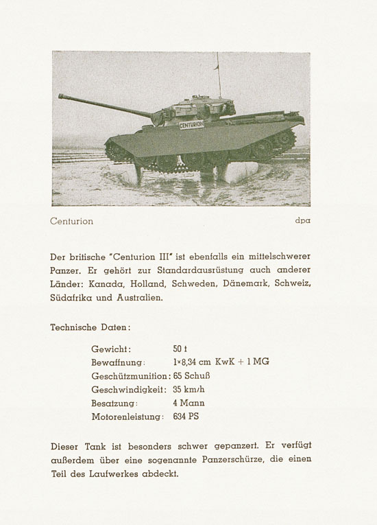 Roskopf Militärfahrzeuge Typenbeschreibungsheft 1958
