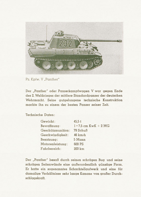 Roskopf Militärfahrzeuge Typenbeschreibungsheft 1958