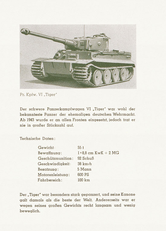 Roskopf Militärfahrzeuge Typenbeschreibungsheft 1958