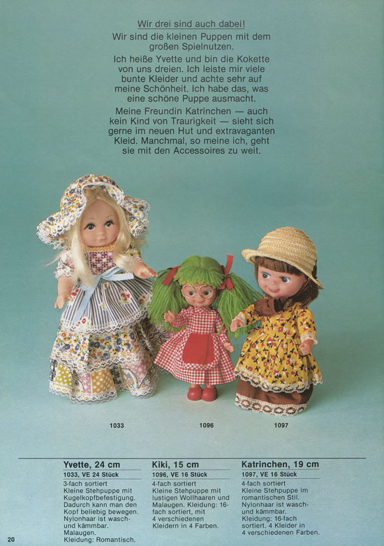 Schildkröt-Puppen Katalog 1980