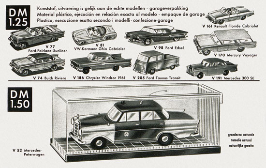 Seite 3 Siku Verkehrsmodelle 1964