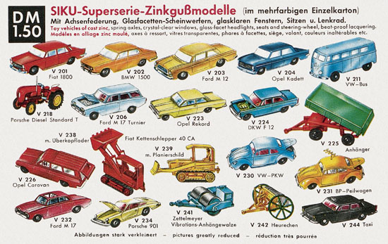Seite 4 Siku Verkehrsmodelle 1964