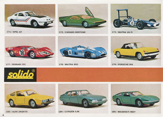 Solido catalogue export 24 1973