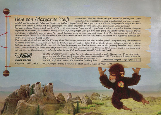 Seite 2 Margarete Steiff Katalog 1969