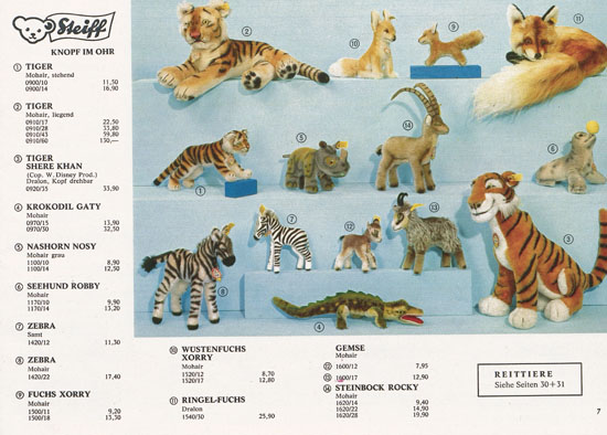 Seite 7 Margarete Steiff Katalog 1969