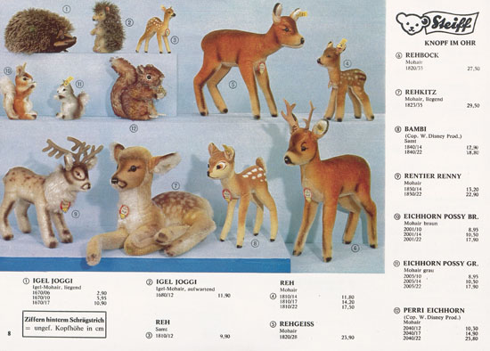Seite 8 Margarete Steiff Katalog 1969