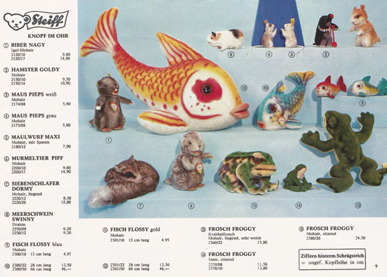Seite 9 Margarete Steiff Katalog 1969