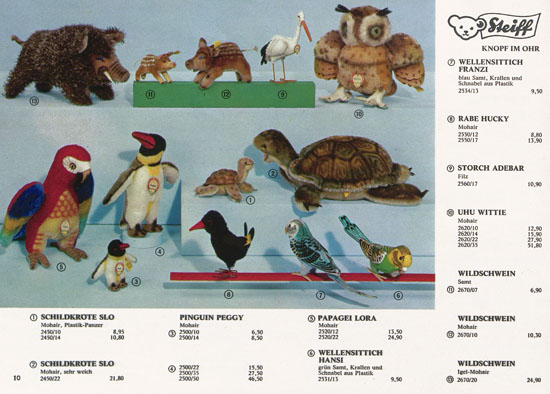 Seite 10 Margarete Steiff Katalog 1969