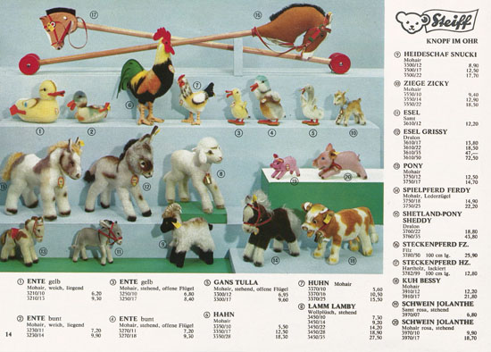 Seite 14 Margarete Steiff Katalog 1969
