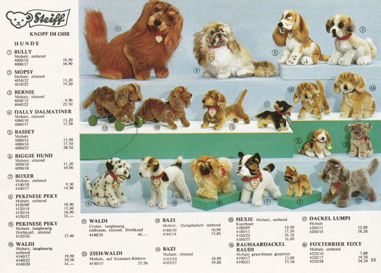 Seite 15 Margarete Steiff Katalog 1969