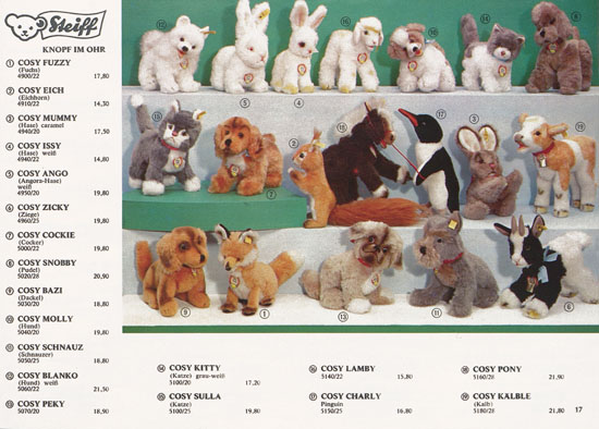 Seite 17 Margarete Steiff Katalog 1969
