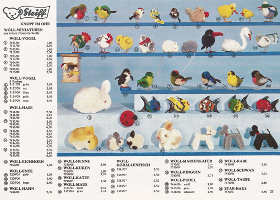 Seite 21 Margarete Steiff Katalog 1969