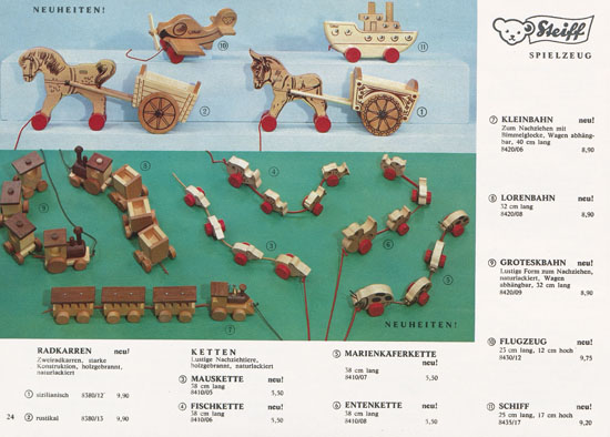 Seite 24 Margarete Steiff Katalog 1969
