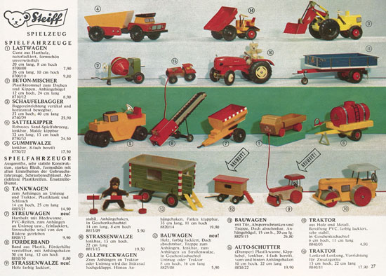 Seite 27 Margarete Steiff Katalog 1969