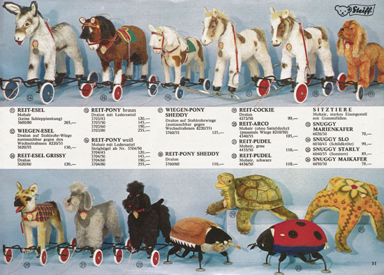 Seite 31 Margarete Steiff Katalog 1969