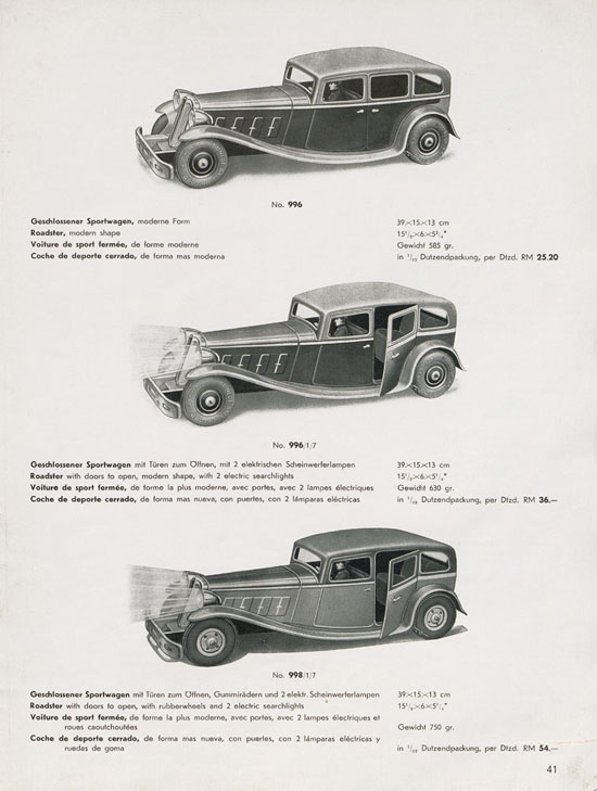 Tipp & Co. Katalog 1939