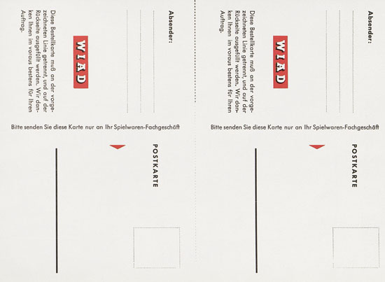 Wiad Bestellkarte 1959
