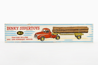 Dinky Toys 36 A Willème tractor and lumber carrier OVP