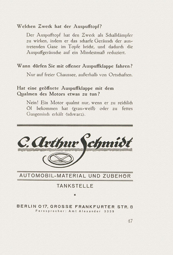 Autolehrbuch Ing. Schmidt 1928