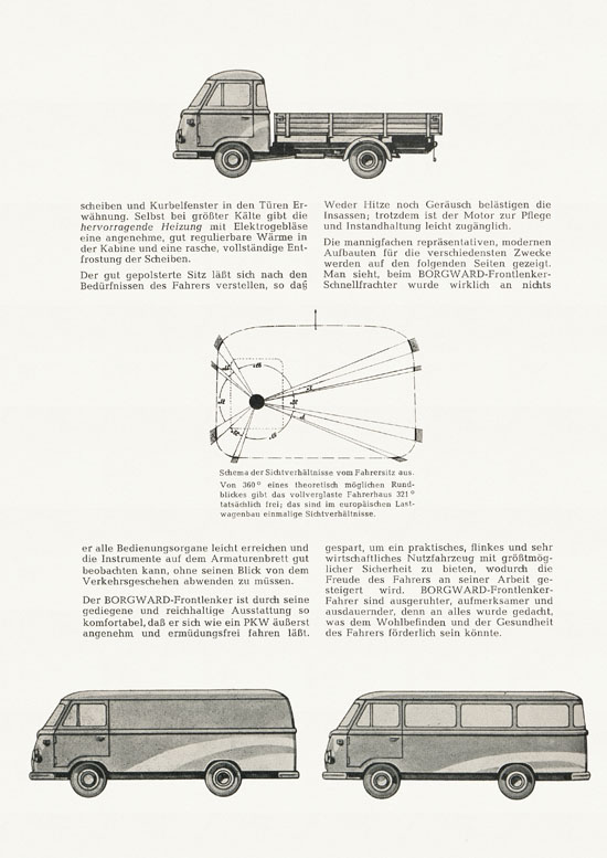 Broschüre Borgward B 611 Frontlenker 1959