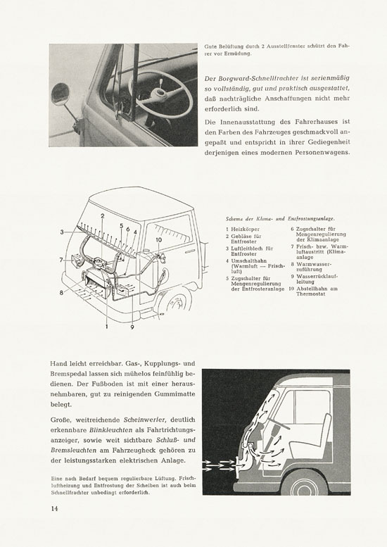 Broschüre Borgward B 611 Frontlenker 1959