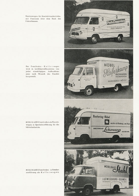 Broschüre Borgward B 611 Frontlenker 1959