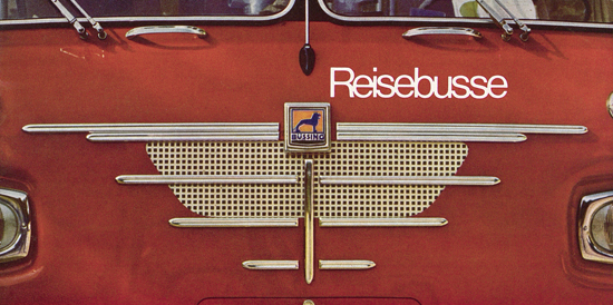 Prospekt Büssing Reisebusse 1964