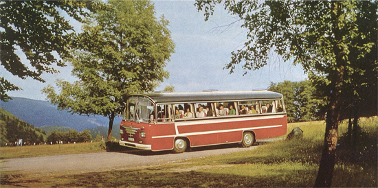 Prospekt Büssing Reisebusse 1964