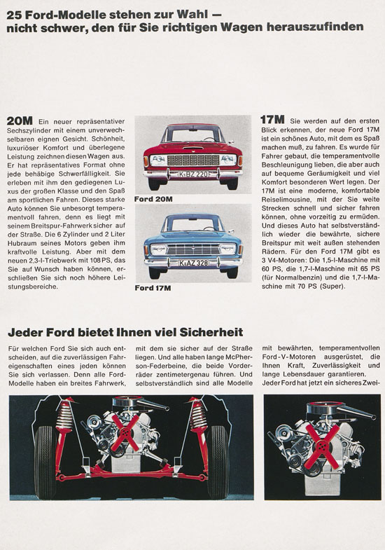 Prospekt Das Ford-Programm 1968