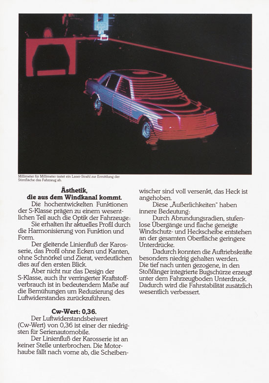 Prospekt Mercedes Benz 280S 1983