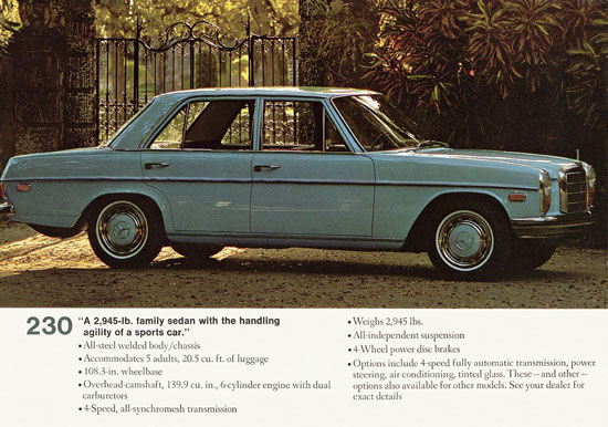 Brochure Mercedes Benz of North America 1967