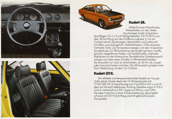 Prospekt Opel Kadett 1975