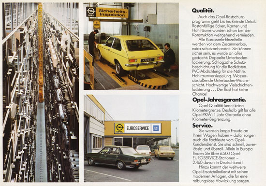 Prospekt Opel Kadett 1975