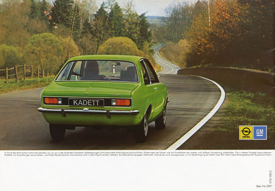 Prospekt Opel Kadett 1975