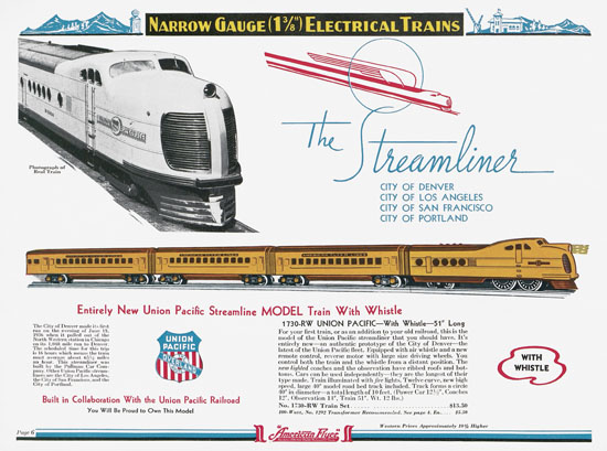 Seite 6 American Flyer Katalog 1936