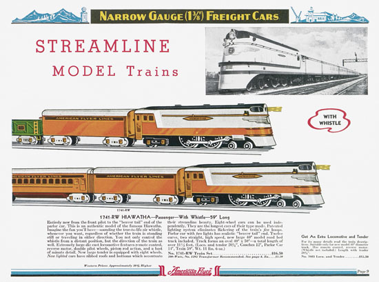 Seite 9 American Flyer Katalog 1936
