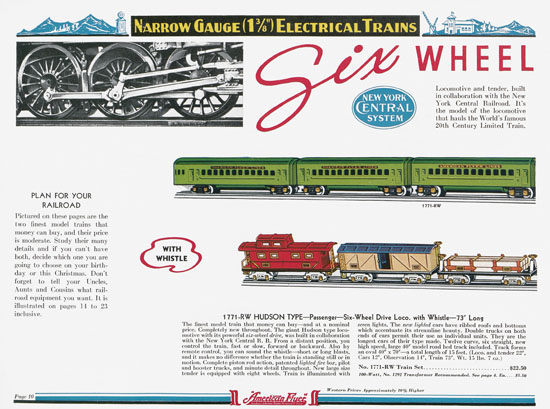 Seite 10 American Flyer Katalog 1936