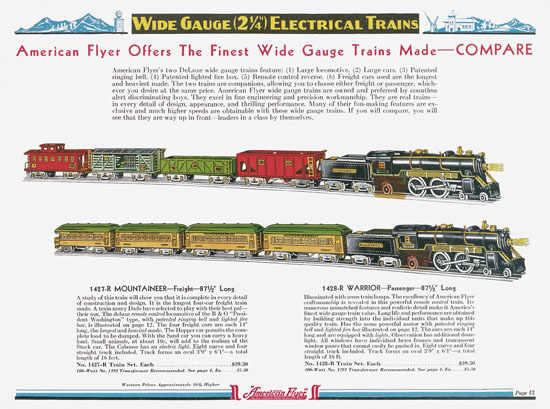Seite 13 American Flyer Katalog 1936