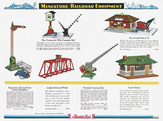 Seite 19 American Flyer Katalog 1936