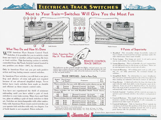 Seite 23 American Flyer Katalog 1936