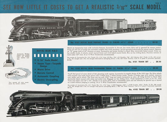 American Flyer Trains catalogue 1941