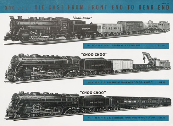 American Flyer Trains catalogue 1941