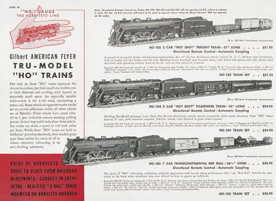 American Flyer Trains catalogue 1941