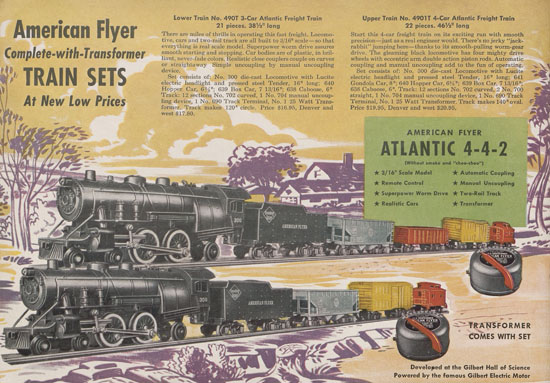 American Flyer catalog 1949