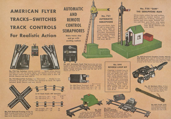 American Flyer catalog 1949