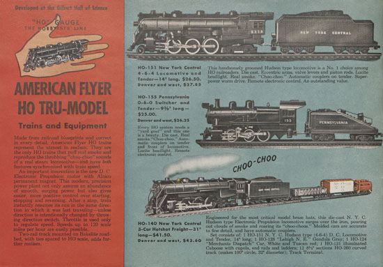 American Flyer catalog 1949