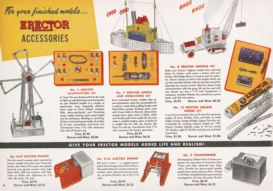 Seite 6 American Flyer Katalog 1950