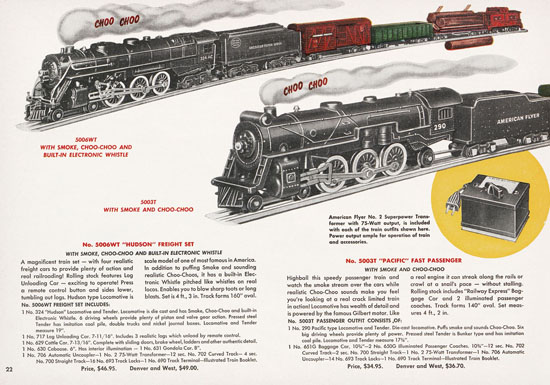 Seite 22 American Flyer Katalog 1950